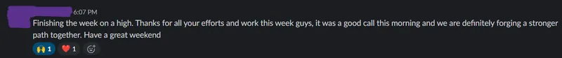 Client message screenshot