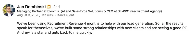 Client message screenshot